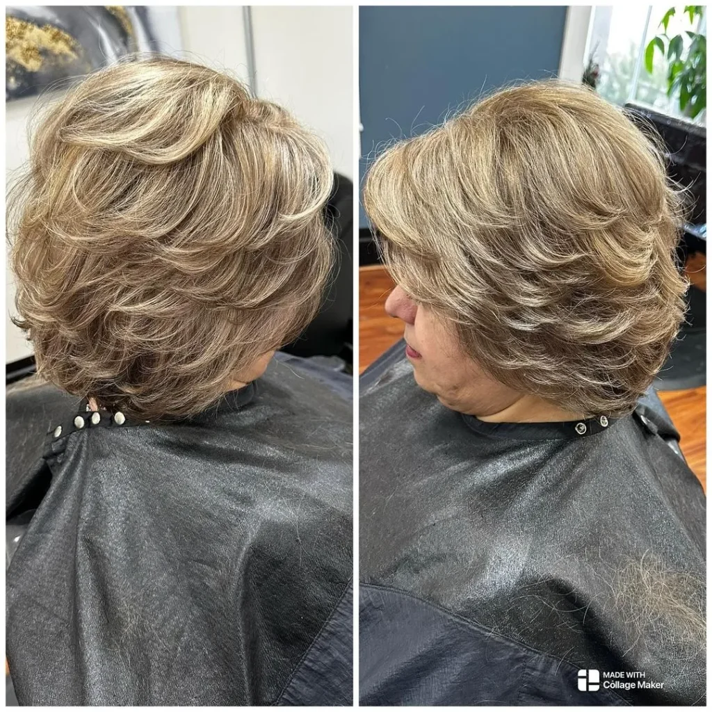 Feathered Layered Lob