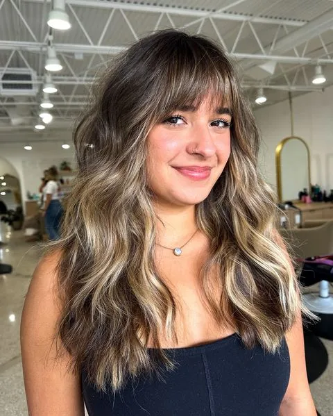 Modern Layered Shag with Fringe and Subtle Highlights